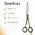 Tesoura Profissional Mega Precision Golden Fio Navalha 6 P150-6fn - Imagem 2