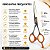 Tesoura Profissional Mega Precision Classica Dinamix Fio Navalha 5.0 Sk81-50 - Imagem 7