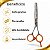 Tesoura Profissional Mega Precision Dentada Relax Dinamix Fio Navalha 5.5 Sk82t-55 - Imagem 2
