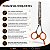Tesoura Profissional Mega Precision Dentada Relax Dinamix Fio Navalha 5.5 Sk82t-55 - Imagem 8