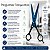 Tesoura Profissional Mega Precision Relax Titan Fio Navalha 5.5 P89b-55 - Imagem 8