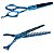 Tesoura Profissional Dentada Mega Kasho Blue Titanium Fio Navalha 5.5 K5360d-55 - Imagem 5