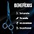 Tesoura Profissional Mega Kasho Blue Titanium Fio Navalha 6 K5360-6 - Imagem 2