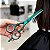 Tesoura Profissional Mega Kasho Green Titanium Fio Navalha 5 K5370-5 - Imagem 3