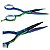 Tesoura Profissional Mega Kasho Green Titanium Fio Navalha 5 K5370-5 - Imagem 5