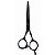 Tesoura Profissional Mega Kasho Black Titanium Fio Navalha 5 K5390-5 - Imagem 1