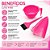 Kit Santa Clara Reflexo Luxo Pink: Touca Para Reflexo, Tigela e Pincel - Imagem 2