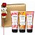Kit Eudora Instance 3 Cremes Hiratantes Corporais 180ml + Rosa Com Ursinho - Imagem 1