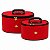 Dmoreno Conjunto Frasqueira Oval Vermelho Detalhe Coroa Com 2 Unidades - Imagem 1