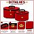 Dmoreno Conjunto Frasqueira Oval Vermelho Detalhe Coroa Com 2 Unidades - Imagem 3