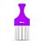 Pente Garfo de Metal Para Cachos Roxo Ricca Cod.2407 - Imagem 1