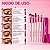 Kit de Pincéis de Maquiagem Ruby Kisses para Olhos Ra02b100 - Imagem 6