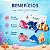 Kit Piranha Para Cabelo Animais Marinhos Modelos Variados 2cm x 2,5cm Com 3 Un. Df408 - Imagem 2