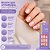 Unhas Postiças Kiss Ny Broadway Quadrado Curto Love Red Bco03b - Imagem 4