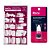 Kit Belliz: Tips Naturais Para Alongamento Belliz Quadrado Médio  Ref.1267 e Cola De Unhas 5g - Imagem 1