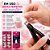 Kit Belliz Tips Transparentes com Cola Ricca e Alicate Enox - Imagem 3