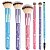 Kit Fenzza Disney Pincéis Para Maquiagem: Base, Pó, Blush, Sombra, Detalhe e Sobrancelha - Imagem 1