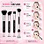 Kit Pincéis Macrilan Ultra Essencial: Base, Pó, Blush e Contorno e Iluminador - Imagem 6