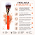 Pincel Para Pó, Cotorno e Iluminador Macrilan Linha Beauty Tools Bt02 - Imagem 6