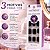 Unhas Autocolantes Impress Kiss Ny Text Appea Quadrado Curto 30 Unidades Cód. Bip230 - Imagem 3