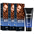 Kit Kert Keraton: 3 Tonalizantes Banho de Brilho Vegan Cobre Ruivo Natural 100g - Imagem 1