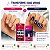 Kit Belliz: Unhas Postiças Quadrado Curto Metal Blues e Cola De Unhas Ricca 5g - Imagem 2
