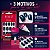 Kit Belliz: Unhas Postiças Quadrado Curto Metal Blues e Cola De Unhas Ricca 5g - Imagem 3
