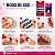 Kit Belliz: Unhas Postiças Quadrado Curto Metal Blues e Cola De Unhas Ricca 5g - Imagem 4