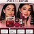 Kit Jasmyne Safra 09: Paleta De Sombras, Blush Rosado, Máscara e Gloss Frambroesa - Imagem 3
