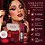 Kit Jasmyne Safra 09: Paleta De Sombras, Blush Vermelho, Máscara E Gloss Coral - Imagem 2