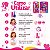 Kit Infantil Impala Barbie: Maquiagem Com Aplicador, 2 Esmaltes e Gloss Labial - Imagem 5