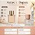 Kit Etleé Perfume Amber Bourbon Eau De Parfum 30ml e 10ml - Imagem 4