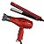 Kit Taiff Fox Ion 3 Soft Red: Chapa Bivolt + Secador 2200W 220v - Imagem 1