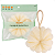 Esponja De Banho Proart Flower Nylon Branca Edb01bb - Imagem 1