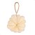 Esponja De Banho Proart Flower Nylon Branca Edb01bb - Imagem 1