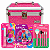 Kit Maquiagem Infantil Barbie CJT.1 Impala com Maleta Pink e Pincéis - Imagem 1