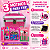 Kit Maquiagem Infantil Barbie Estilo e Brilho Impala com Maleta Pink e Pincéis - Imagem 5