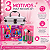 Kit Maquiagem Infantil Barbie CJT.1 Impala com Maleta Branca e Pincéis - Imagem 5