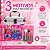 Kit Maquiagem Infantil Barbie Estilo e Brilho Impala com Maleta Branco e Pincéis - Imagem 5
