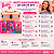 Kit Maquiagem Infantil Barbie CJT.1 Impala com Maleta Salmão e Pincéis - Imagem 4