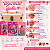 Kit Maquiagem Infantil Barbie CJT.1 Impala com Maleta Salmão e Pincéis - Imagem 6