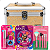 Kit Maquiagem Infantil Barbie CJT.3 Impala com Maleta Salmão e Pincéis - Imagem 1