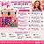 Kit Maquiagem Infantil Barbie CJT.3 Impala com Maleta Salmão e Pincéis - Imagem 4