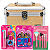Kit Maquiagem Infantil Barbie Estilo e Brilho Impala com Maleta Salmão e Pincéis - Imagem 1