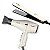 Kit Taiff Fox Ion 3 Off White: Chapa Bivolt + Secador 2200W 127v - Imagem 1