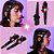 Tic Tac Para Cabelo Kuromi By Klass Vough Com 2 Unidades Km08a - Imagem 4