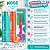 Kit Gel Dental Kess Whitelicious:Pêssego Ice e Classic Mint 60g + Escova Dental Kess Pro Cores Variadas 2087 - Imagem 6