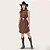 VESTIDO CURTO COFFEE ZENZ WESTERN - Imagem 2