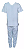 Conjunto Masculino (Oxford) branco GG/M/P - Imagem 1