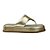 Tamanco Flat Atena Lohaz Ouro - Imagem 1